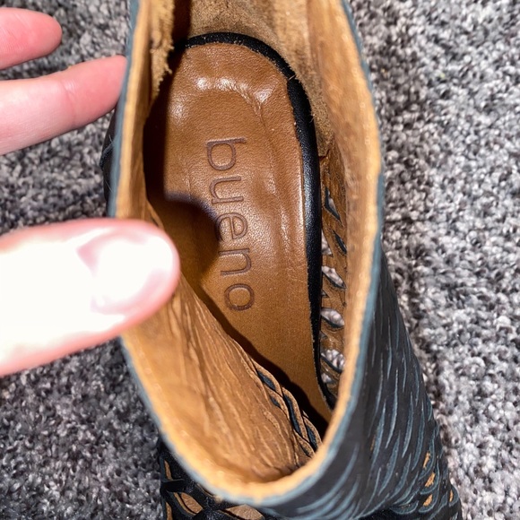 Womens US 6 Bueno black zip up heels - Picture 2 of 4